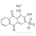 Ácido 2-antracenosulfónico, 9,10-dihidro-3,4-dihidroxi-9,10-dioxo, sodio (1: 1) CAS 130-22-3